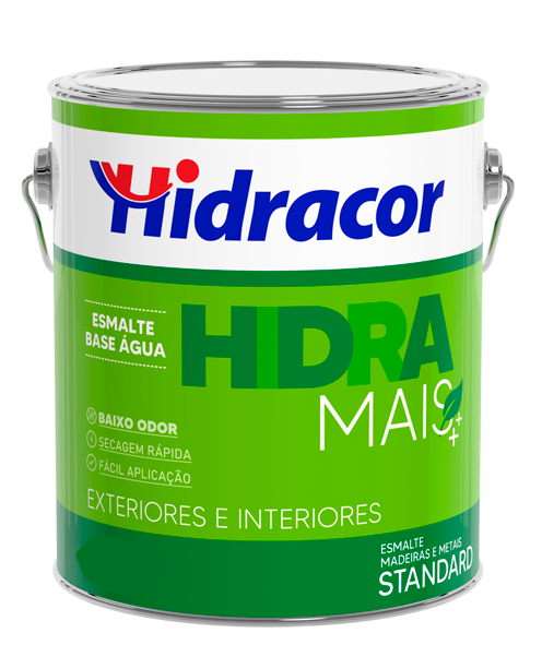 TINTA ESMALTE AGUA HIDRAMAIS 750ML PRETO HIDRACOR