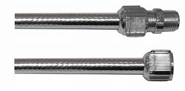 CHICOTE FLEXIVEL 40CM METALIZADO PLASBOHN