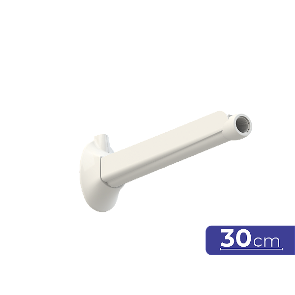 CANO PARA DUCHA ZAGONEL 30CM BRANCO