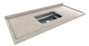 PIA MARMORE CUBA INOX 1.50MT BRANCA GRANPEL