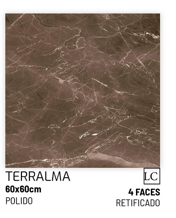 PISO HD 60X60 CERAL TERRALMA POLIDO RETIFICADO VENDA POR CAIXA, caixa com 2,16M2