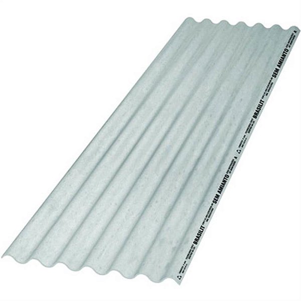 TELHA FIBROCIMENTO 4MM 2.44X50 ETERNIT