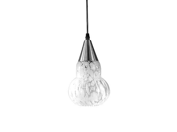 LUSTRE PENDENE VERONA LISO LEITOSO 1X27 TASCHIBRA