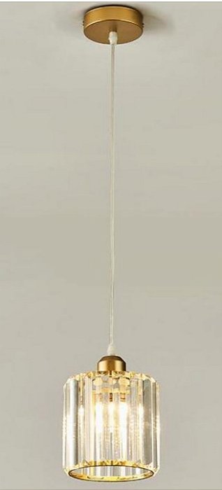 LUSTRE PENDENTE SUSPENSO DOURADO E27 DX PERFECTION