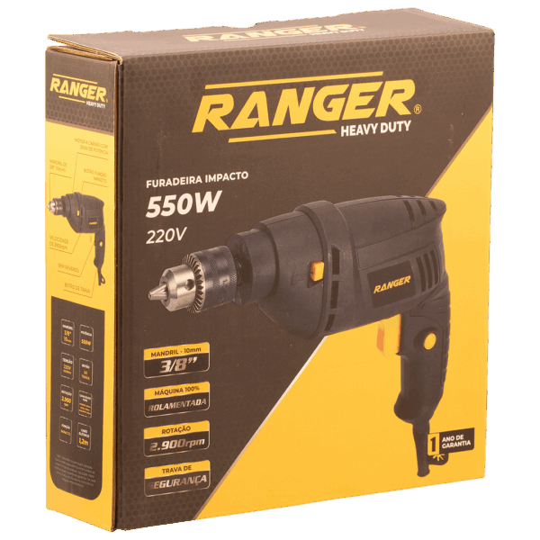 FURADEIRA IMPACTO 550W 3/8 220V RFI-550-220 RANGER