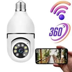 Câmera Externa De 360 Graus Com Sensor de Presença Wi-fi