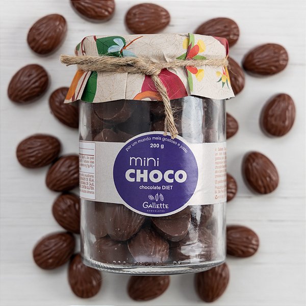 Pote de Mini Chocolates Diet