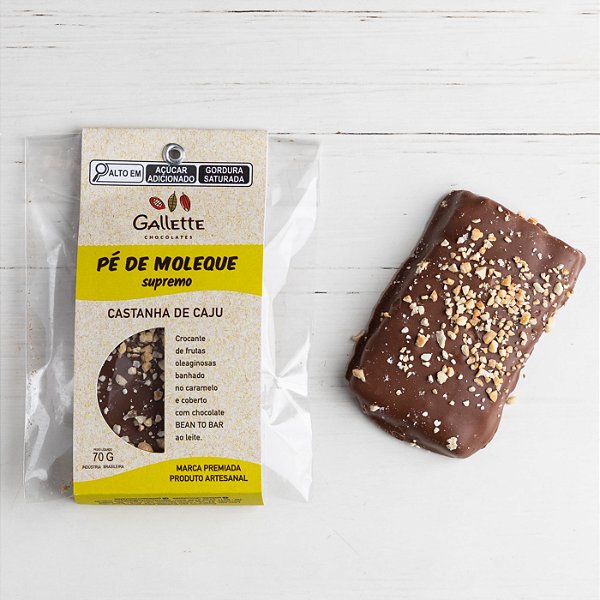 Tablete Pé de Moleque de Castanha de Caju