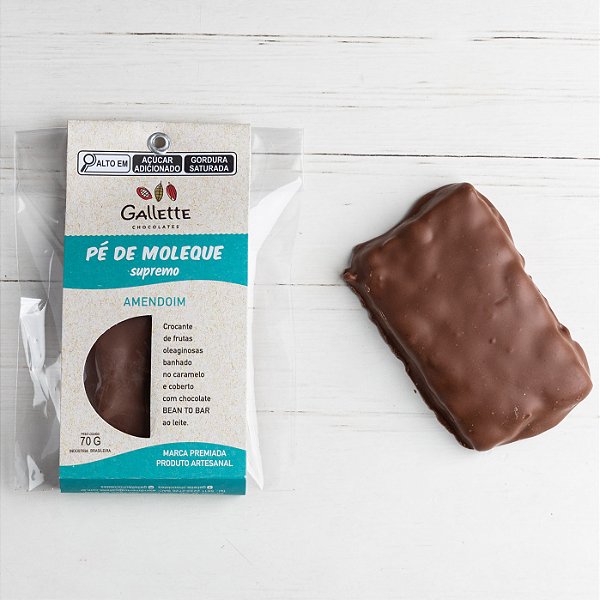 Tablete Pé de Moleque de Amendoim