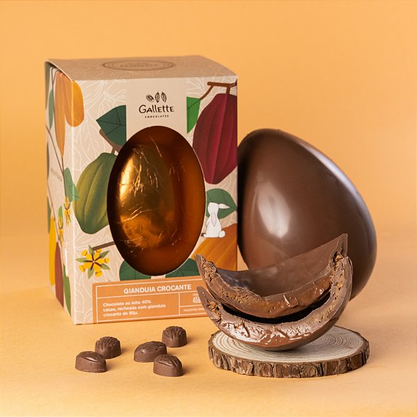 Ovo Recheado de Gianduia Crocante (450g)