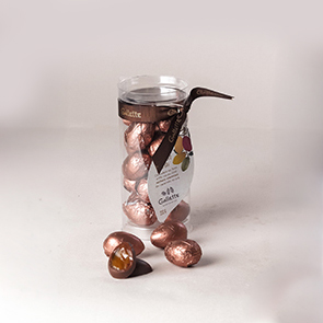 Tubo Mini Ovinhos Recheados com Caramelo ao Sal (220g)