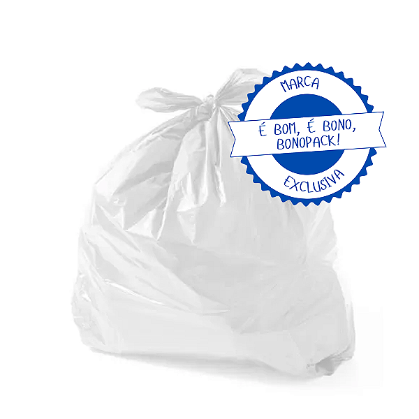 Saco lixo 40L 100un Branco