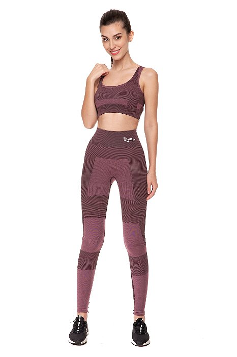 Seamless Lycra Yoga Set para mulheres, roupas fitness feminina