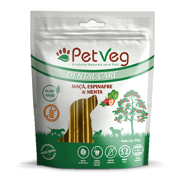 Dental Care PetVegan Maça, Espinafre e Menta