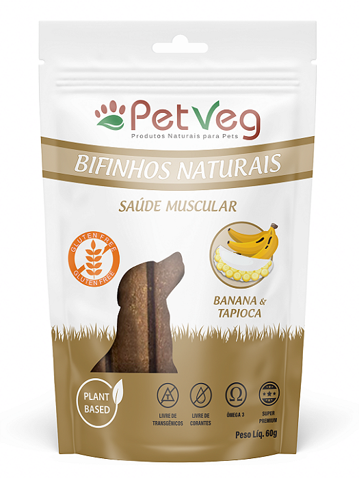 NOVIDADE! Bifinho PetVeg Banana & Tapioca