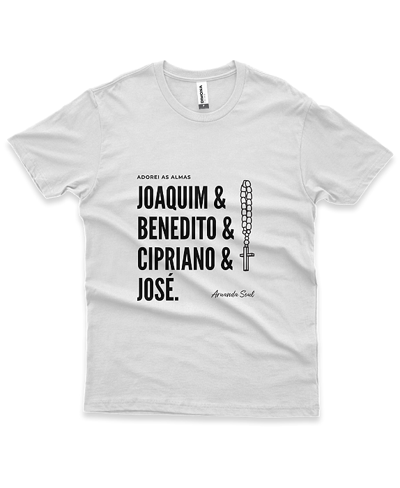 Camiseta básica Masculina Salve os Pretos Velhos