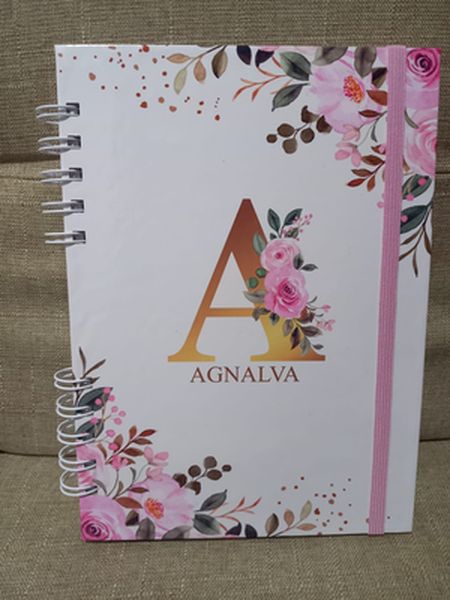 AGENDA ALFABETO FLORAL - Capas variadas