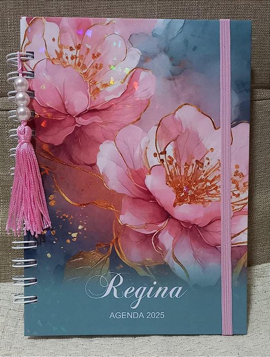 AGENDA - FLORAL LUXO