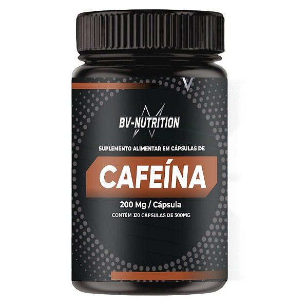 Cafeína Pura (120 Cápsulas) - BV Nutrition