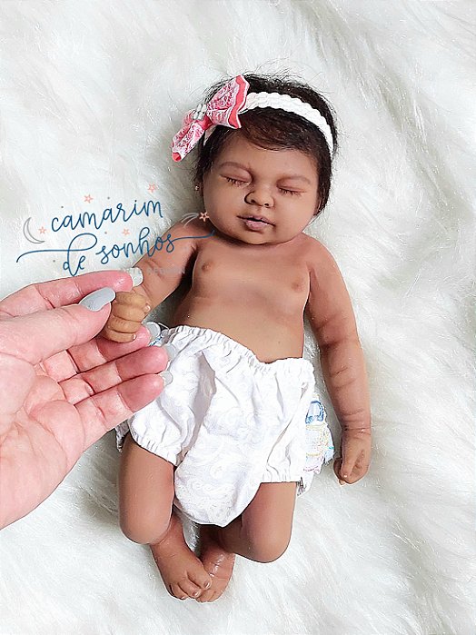 Mini Bebê Reborn silicone sólido Anny