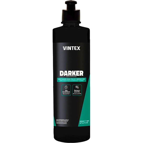 Darker Pneu Pretinho  Borracha Plásticos 500ML - Vintex