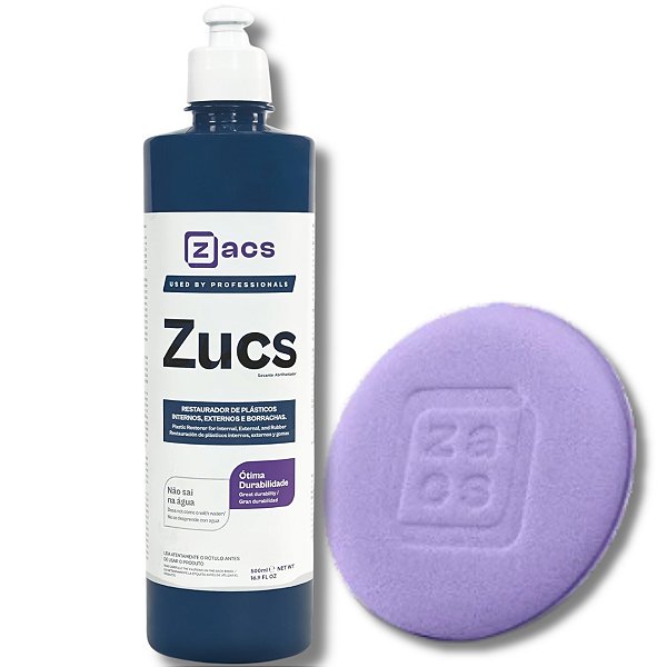 Zucs Restaurador Plástico Interno Externo Borrachas + Aplicador de Espuma