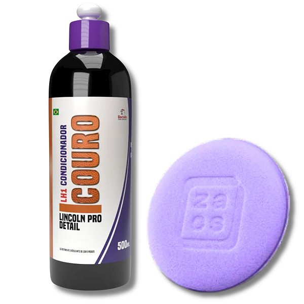 LH1 Hidratante Revitalizador Condicionador de Couro + Aplicador de Espuma