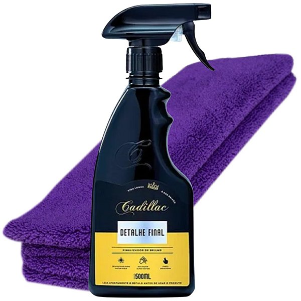 Detalhe Final Cera Finalizadora Spray Brilho + Microfibra 350 GSM