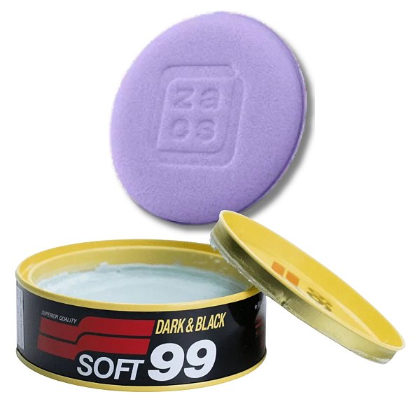 Cera de Carnaúba Soft99 Dark & Black + Aplicador de Espuma