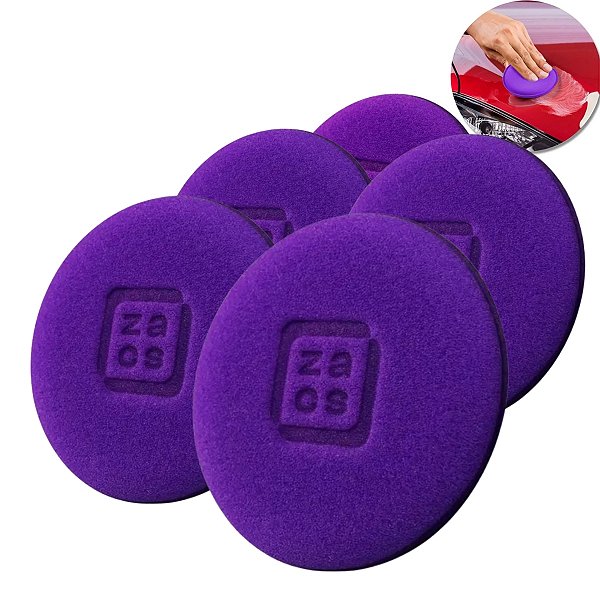 Aplicador Espuma Automotivo Pequeno 5UN 9,5X2CM - Zacs