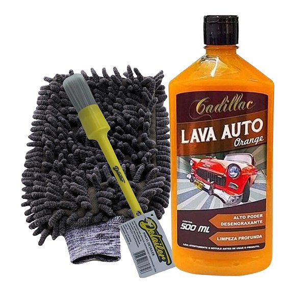 Orange Desengraxante 1:100 500ML + Luva Microfibra Pincel Detailer