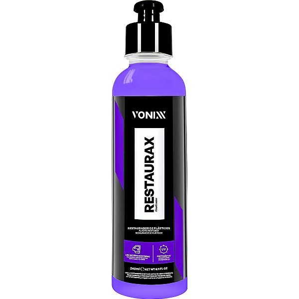 Restaurax Restaurador de Plástico Automotivo 240ML - Vonixx