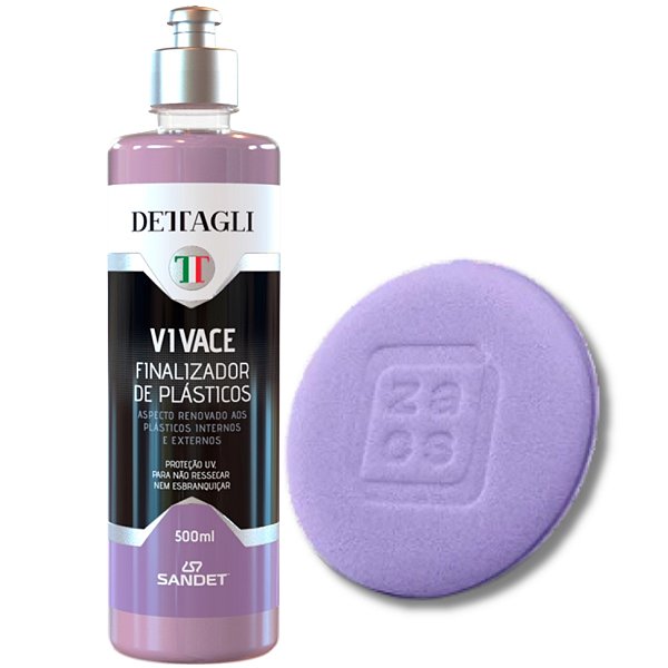 Vivace Revitalizador Plástico Vinil Proteção UV 500ML + Aplicador Espuma