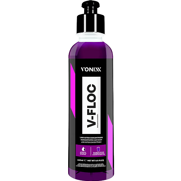 V-Floc Shampoo Lava Auto Concentrado Neutro 240ML - Vonixx
