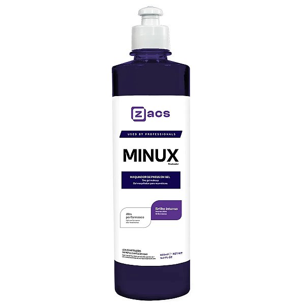 Minux Maquiador Abrilhantador Pneu Pretinho Gel 500ML - Zacs
