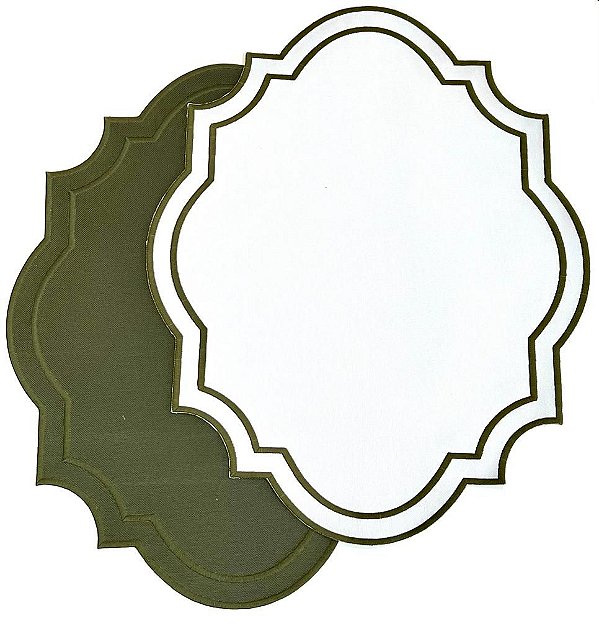 Jogo Americano Oval Dupla Face