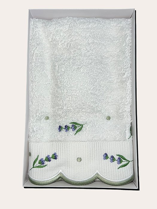 Toalha de Lavabo Felpa Ciranda das Lavandas
