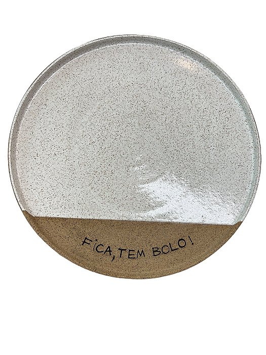 Prato "Fica, Tem Bolo" 27cm