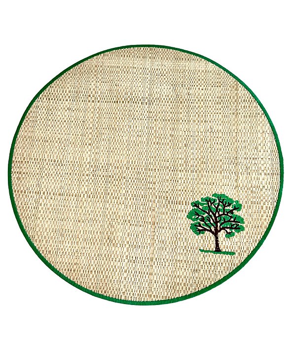 Jogo Americano Redondo Palha Ipê