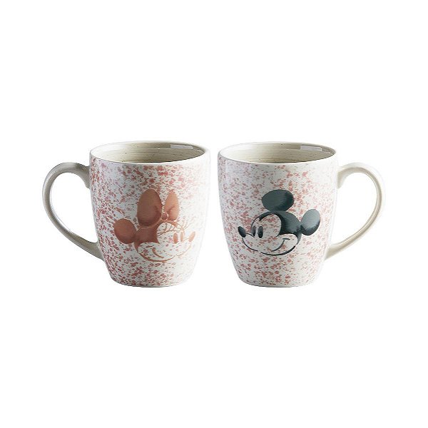 Caneca Cerâmica Mickey e Minnie Kids