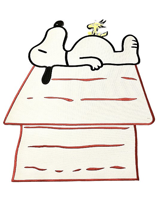 Jogo Americano Retangular Snoopy Casinha