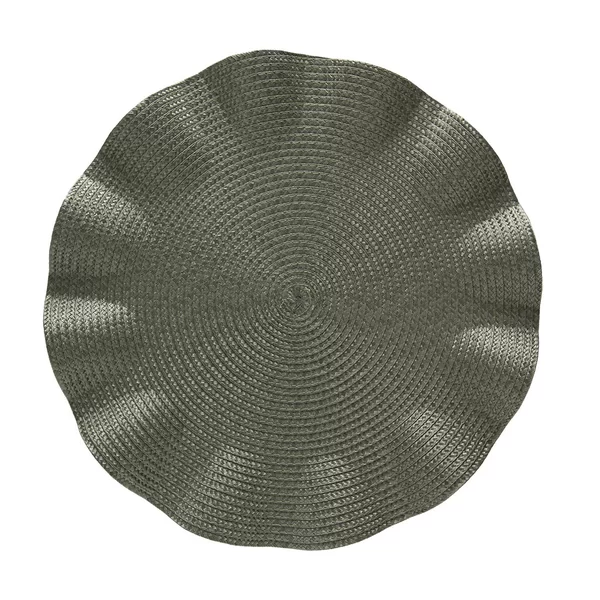 Jogo Americano Redondo Luna Wave Olive