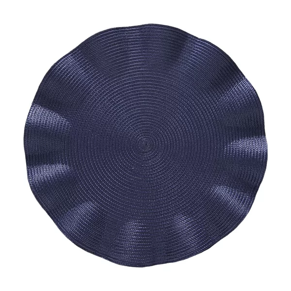 Jogo Americano Redondo Luna Wave Marinho - 38cm