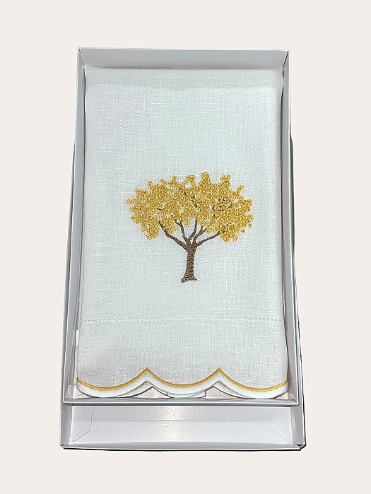 Toalha de Lavabo Linho Ipe Amarelo