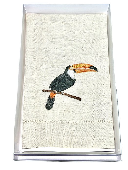 Toalha de Lavabo Linho Cru Tucano