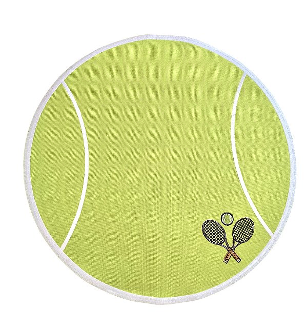 Jogo Americano Redondo Impermeável Tênis - Esportes
