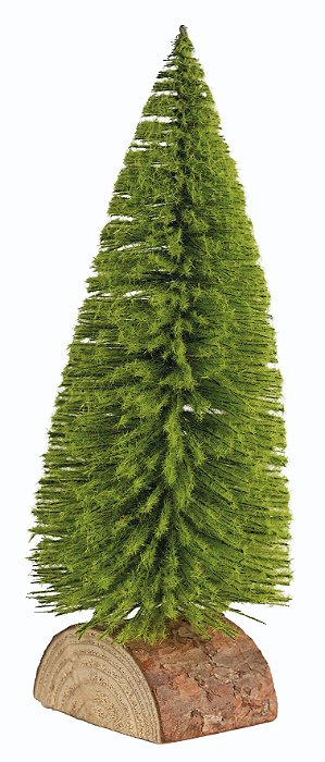 Mini Pinheiro Base Tronco - 24cm Verde