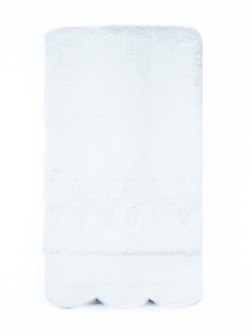 Toalha de Lavabo Felpa Belle Rose Branco