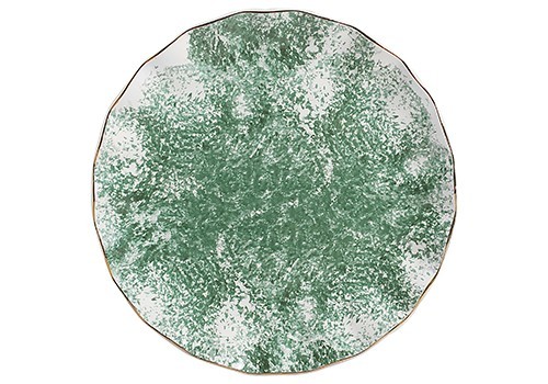 Sousplat com Filete Ouro Ypê Verde - 33cm