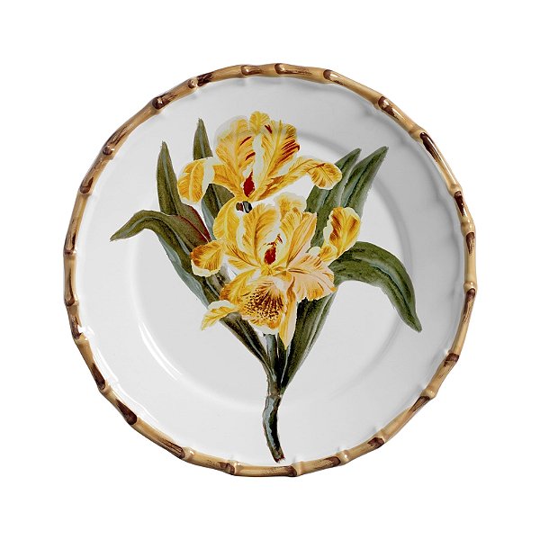 Conjunto Prato Raso Orquidee Amarela - 4 unidades